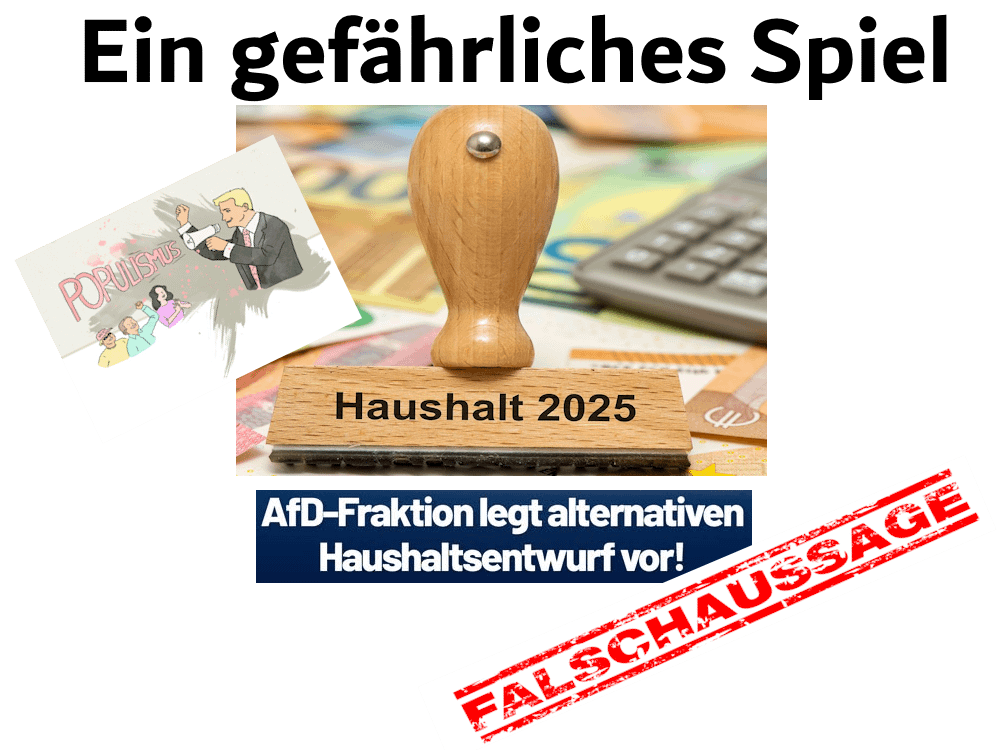 Alternativ Haushalt der AfD